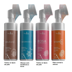 Mousse Limpeza Facial Mary Life 150ml