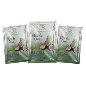 Máscara Multi Funcional Pele e Cabelo Óleo de Coco (Sachê) 15g Máscara Multi Funcional Pele e Cabelo Óleo de Coco (Sachê) 15g