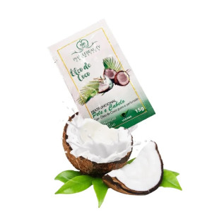 Máscara Multi Funcional Pele e Cabelo Óleo de Coco (Sachê) 15g Máscara Multi Funcional Pele e Cabelo Óleo de Coco (Sachê) 15g