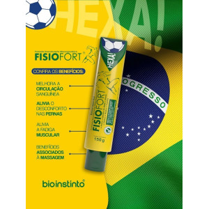 Pomada Massageadora Fisiofort Hexa | Desconfortos musculares | Bio Instinto - 150g
