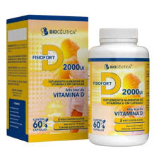 Suplemento Alimentar de Vitamina D Fisiofort 60cps Suplemento Alimentar de Vitamina D Fisiofort 60cps