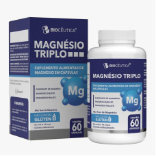 Suplemento Alimentar Magnésio Triplo 60cps Suplemento Alimentar Magnésio Triplo 60cps