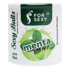 Bolinha Sexy Balls Sabor Menta 03 Unidades - For Sexy Bolinha Sexy Balls Sabor Menta 03 Unidades - For Sexy