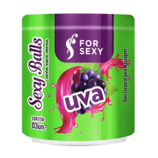 Bolinha Sexy Balls Sabor Uva 03 Unidades - For Sexy Bolinha Sexy Balls Sabor Uva 03 Unidades - For Sexy