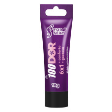 Gel Excitante Anal Multifunções 100Dor 6X1 18g - For Sexy Gel Excitante Anal Multifunções 100Dor 6X1 18g - For Sexy