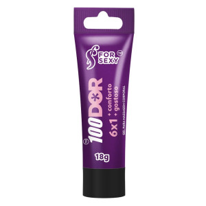 Gel Excitante Anal Multifunções 100Dor 6X1 18g - For Sexy