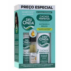 Kit Capilar Mary Life Mary Deu Onda - Tratamento Completo 3 Itens