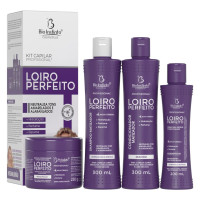 Kit Capilar Matizador Loiro Perfeito Bio - 4 itens Kit Capilar Matizador Loiro Perfeito Bio - 4 itens