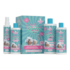 Kit Infantil Cabelo e Corpo Bebelinho Algodão Doce 4 itens Kit Infantil Cabelo e Corpo Bebelinho Algodão Doce 4 itens