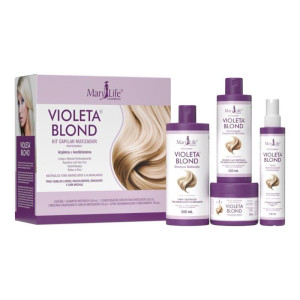 Kit Capilar Matizador Profissional Violeta Blond - Mary Life 